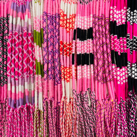 Lieferant für Einzelhändler, Rosa Töne brasilianische Armbänder aus Baumwolle - Felizz