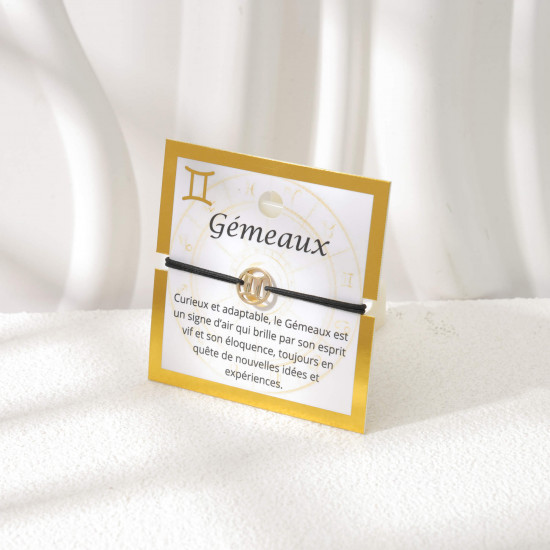 Delicate Fantasy Bracelet on Gold Message Card