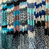 Set di braccialetti in cotone brasiliano dai toni blu