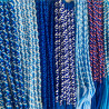 Set di braccialetti in nylon dai toni blu
