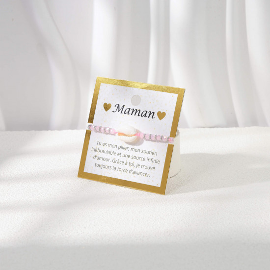 Fancy bracelet on gold card holder