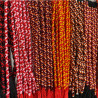 Lote de pulseras de nailon en tono rojo