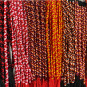 Lotto di braccialetti in nylon di colore rosso