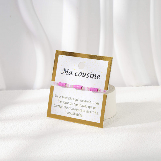 Bracelet Fantaisie Carte Dorée – Produit Tendance