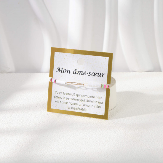 Bracelet Fantaisie à Message Positif Femme