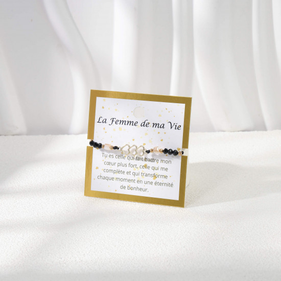 Zärtliches Armband auf eleganter Grußkarte