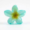 Pince à cheveux fleur bleu