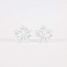 2 Petites pinces fleurs translucides brillantes