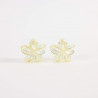 2 Petites pinces fleurs jaune translucides