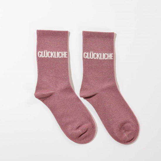 Calcetines alemanes con purpurina para mujer - Estilo único