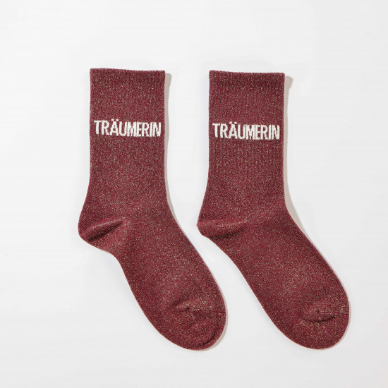 Calcetines alemanes con purpurina - Brillante accesorio de moda