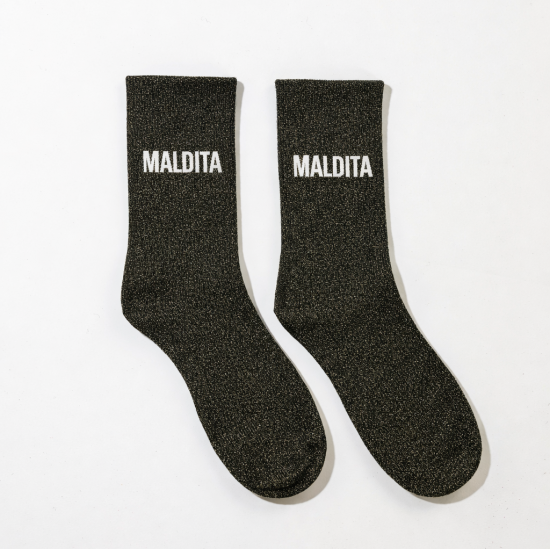 Calze spagnole glitterate - Accessorio moda di tendenza