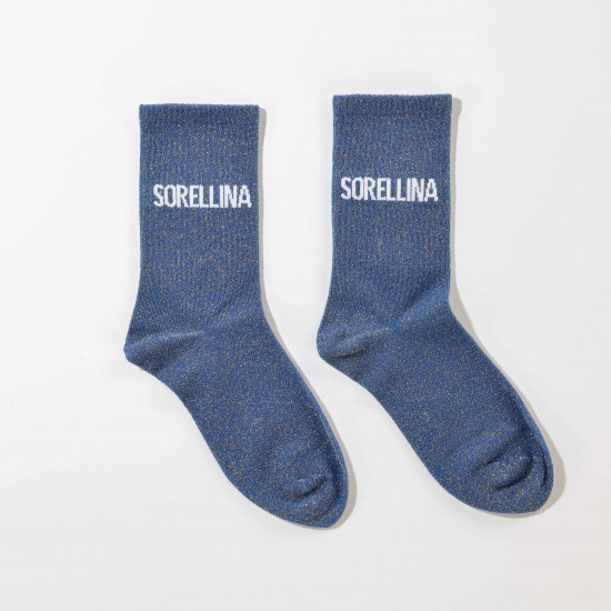 Calcetines italianos de purpurina - Moda elegante y brillante