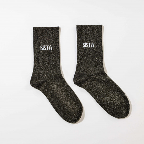 Calcetines internacionales de purpurina - Estilo glamour