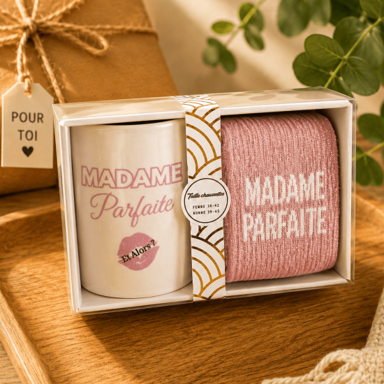 Geschenkset für Frauen : Tasse & Glitzersocken