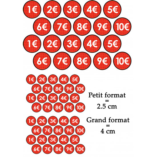 Price stickers for POS - Felizz