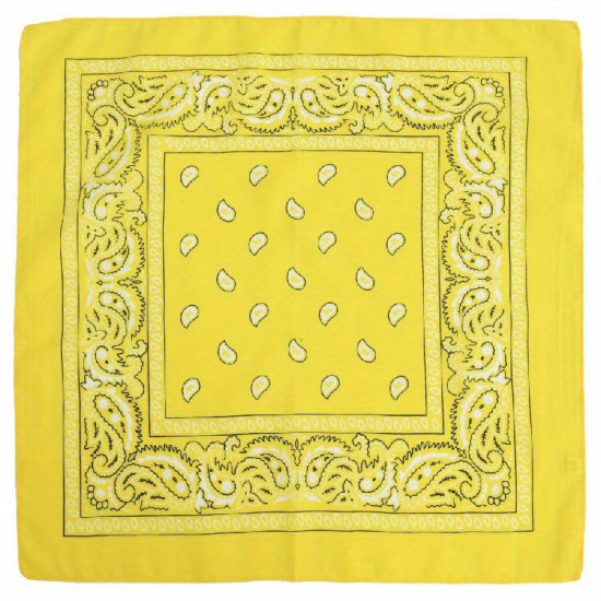 Grossiste accessoires de cheveux, bandana jaune- Felizz