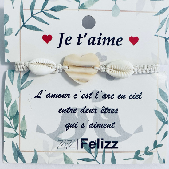 Anbieter von Modeschmuck, "Ich liebe dich"-Armbänder - Felizz