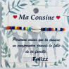 Bracelets Tendresse "Ma cousine"