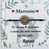 Bracelets Tendresse "Marraine"