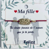 Bracelets Tendresse "Ma fille"