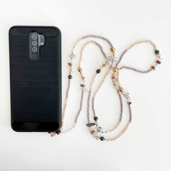 Wholesaler trendy phone jewelry, long nude model - Felizz
