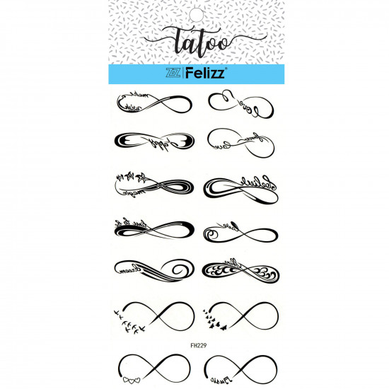 Wholesale ephemeral tattoos, for professionals FH229 - Felizz