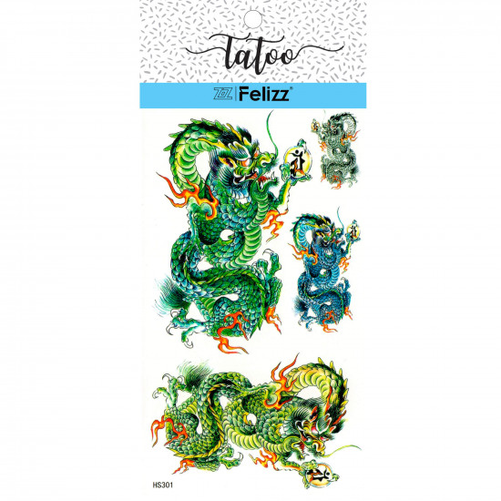 Wholesale ephemeral tattoos, for professionals HS301 - Felizz