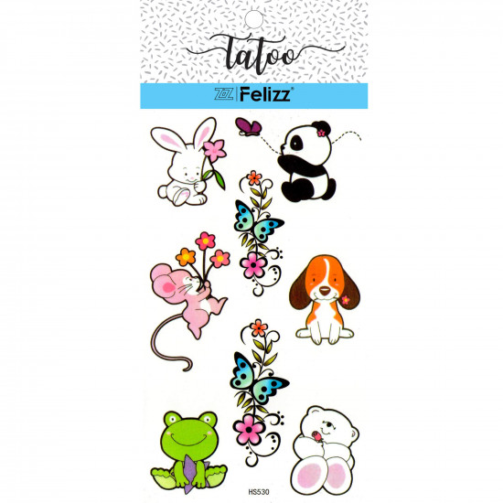 Wholesale ephemeral tattoos, for professionals HS530 - Felizz