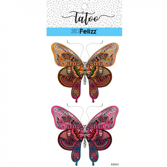 Wholesale ephemeral tattoos, for professionals KR001- Felizz