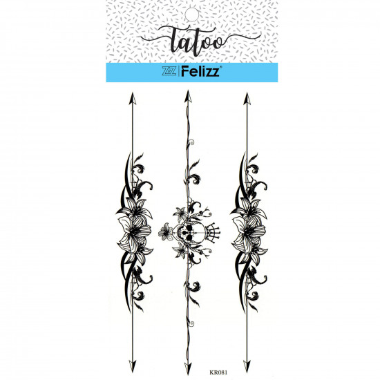 Wholesale ephemeral tattoos, for professionals KR081- Felizz