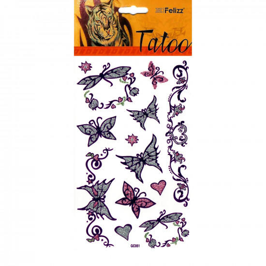 Wholesale ephemeral tattoos, for professionals GC051- Felizz