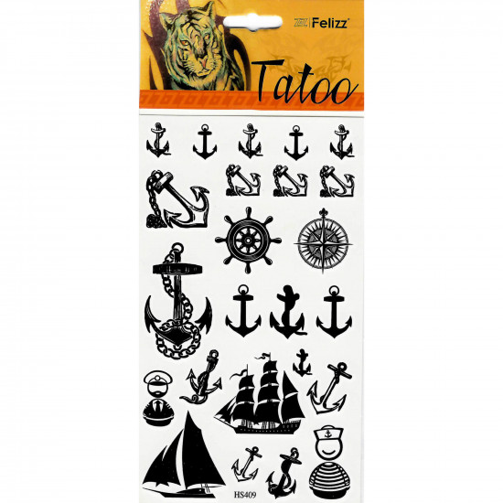 Grossiste tatouages éphémères, pour professionnels HS409 - Felizz