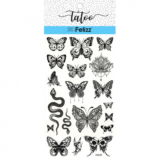 Tatuajes efímeros al por mayor, para profesionales FH239 - Felizz