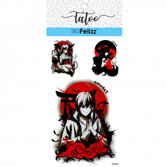 Grossiste tatouages éphémères, pour professionnels FH253 - Felizz