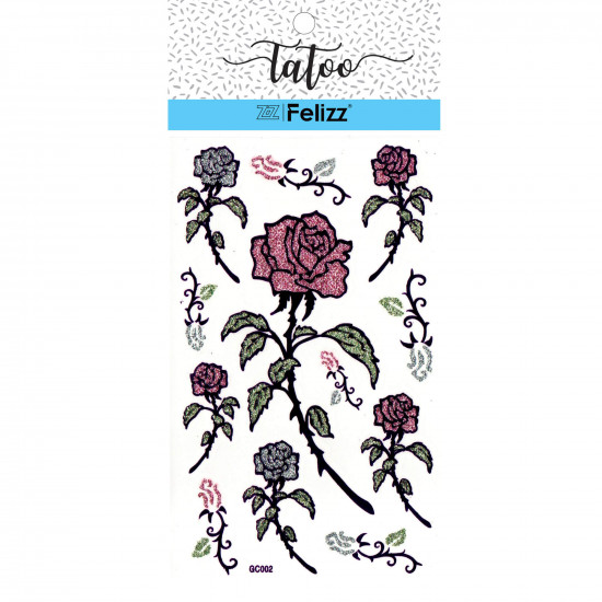 Wholesale ephemeral tattoos, for professionals GC002- Felizz