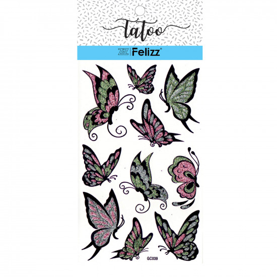 Wholesale ephemeral tattoos, for professionals GC039- Felizz