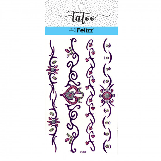 Wholesale ephemeral tattoos, for professionals GC058- Felizz