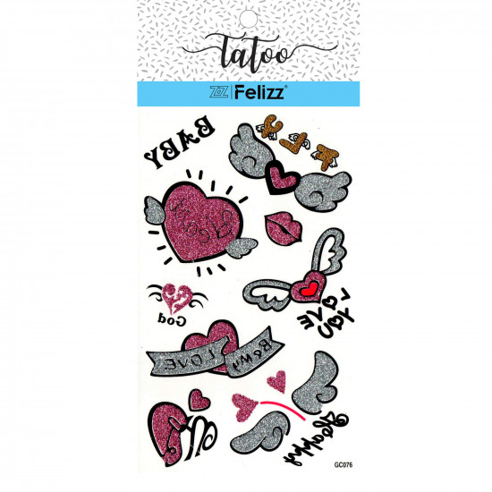 Wholesale ephemeral tattoos, for professionals GC076- Felizz