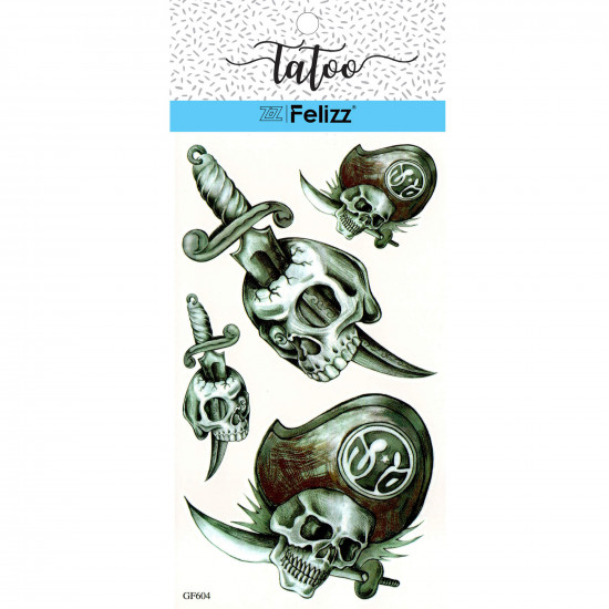 Grossiste tatouages éphémères, pour professionnels GF604- Felizz