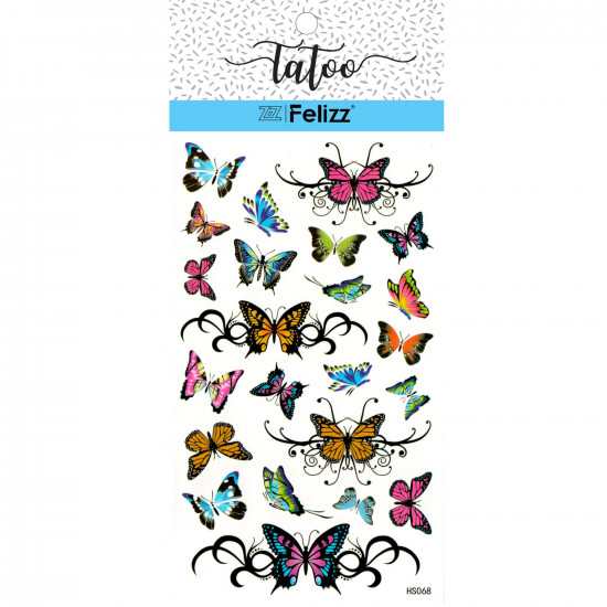 Grossiste tatouages éphémères, pour professionnels HS068- Felizz