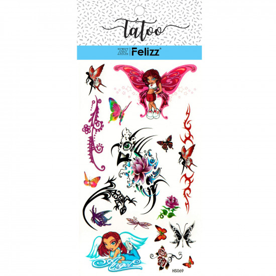 Grossiste tatouages éphémères, pour professionnels HS069- Felizz