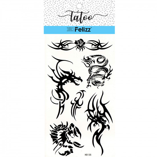 Grossiste tatouages éphémères, pour professionnels HS135- Felizz