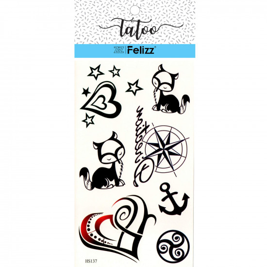 Tatuajes efímeros al por mayor, para profesionales HS137- Felizz