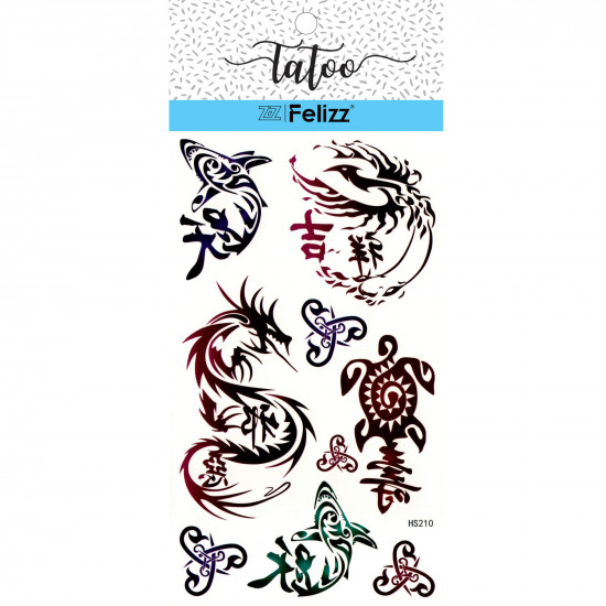 Wholesale ephemeral tattoos, for professionals HS210- Felizz