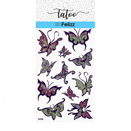 Grossiste tatouages éphémères, pour professionnels GC036 - Felizz