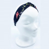 Black leaf bow headband