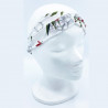 White leaf bow headband