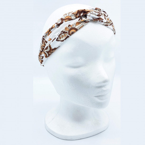 Großhändler Haarband mit Blumenschleife, weiß - Felizz