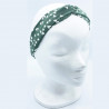 Green heart bow headband